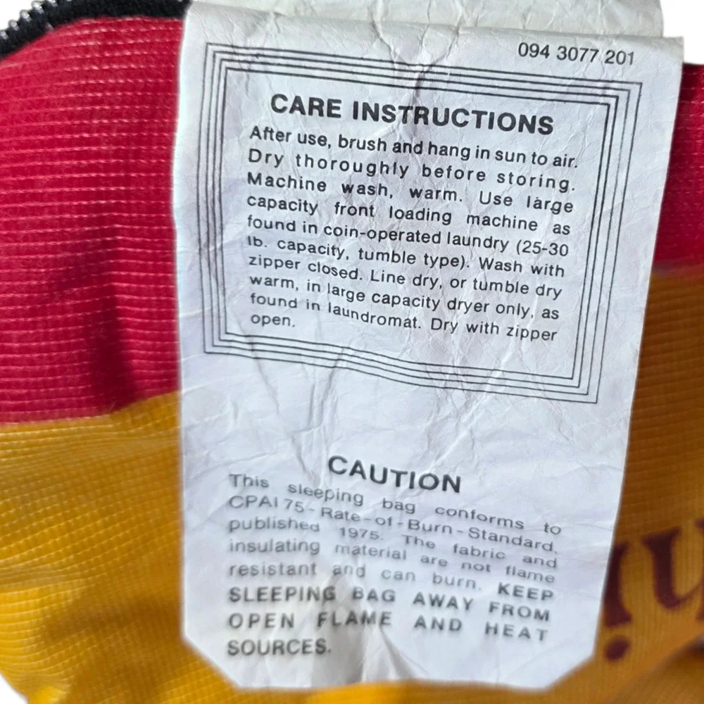 Vintage 1980s Doritos Frito-Lay Promo Sleeping Bag Wenzel Nacho Cheese Graphic